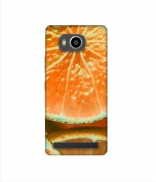 Amazon Brand - Solimo Designer Orange Slice 3D Printed Hard Back Case Mobile Cover for Lenovo A7700