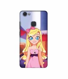 Amazon Brand - Solimo Designer Small Princess Vector 3D Printed Hard Back Case Mobile Cover for Vivo V7 Plus