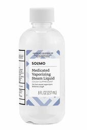 Amazon Brand - Solimo Vaporizing Steam Liquid Cough Suppressant Medication, 8 Fluid Ounce