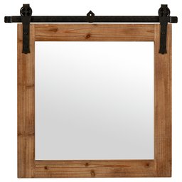 Amazon Brand – Stone & Beam Square Vintage-Look Sliding Mirror, 31.25