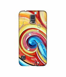 Amazon Brand - Solimo Designer Abstarct Color Mixing 3D Printed Hard Back Case Mobile Cover for Samsung Galaxy S5 i9600