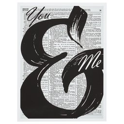 Amazon Brand - Rivet Vintage Book Art You & Me 11 x 14-P