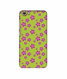 Amazon Brand - Solimo Designer Pink Flower Patterns 3D Printed Hard Back Case Mobile Cover for Vivo Y69