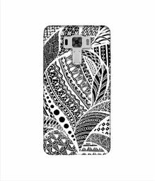 Amazon Brand - Solimo Designer Random White Pattern 3D Printed Hard Back Case Mobile Cover for Asus Zenfone 3 Laser ZC551KL