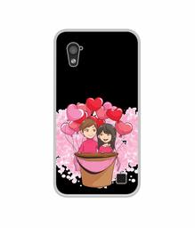 Amazon Brand - Solimo Designer Boy and Girl UV Printed Soft Back Case Mobile Cover for Infocus M370i