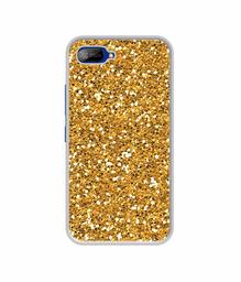 Amazon Brand - Solimo Designer Golden Sparkle UV Printed Soft Back Case Mobile Cover for Itel A25