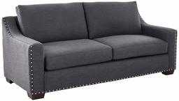 Amazon Brand – Ravenna Home Mayes Sloped Nailhead Sofa, 87