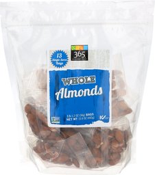 365 Everyday Value, Whole Almonds Multi-Pack, 1.2 oz, 13 ct