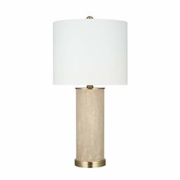 Amazon Brand – Rivet Modern Shagreen Table Lamp, LED Bulb Included, 25