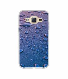 Amazon Brand - Solimo Designer Water Drops UV Printed Soft Back Case Mobile Cover for Samsung Galaxy J2