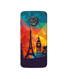 Amazon Brand - Solimo Designer Colored Paris 3D Printed Hard Back Case Mobile Cover for Motorola Moto G6