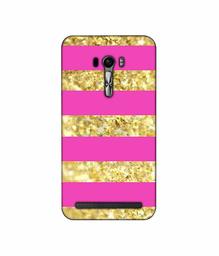 Amazon Brand - Solimo Designer Golden Stripes 3D Printed Hard Back Case Mobile Cover for Asus Zenfone Selfie ZD551KL