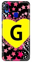 Amazon Brand - Solimo Designer Heart Pattern Alphabet-G 3D Printed Hard Back Case Mobile Cover for Vivo Y93