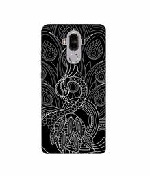 Amazon Brand - Solimo Designer Peacock Feather Pattern 3D Printed Hard Back Case Mobile Cover for Huawei Mate 9