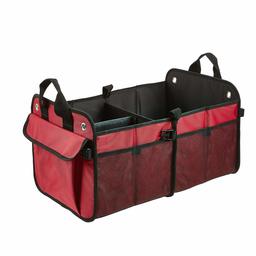 AmazonBasics Foldable Cargo Trunk Organizer for Cars, SUVs, and Trucks - Red