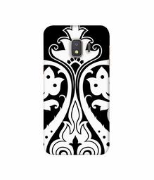 Amazon Brand - Solimo Designer S Shape Rangoli 3D Printed Hard Back Case Mobile Cover for Samsung Galaxy J2 Core