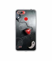 Amazon Brand - Solimo Designer Chinnese Yin and Yang UV Printed Soft Back Case Mobile Cover for Itel A46