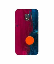 Amazon Brand - Solimo Designer Pink and Blue Brush Texture 3D Printed Hard Back Case Mobile Cover for Samsung Galaxy J2 Core