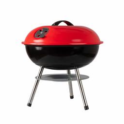 AmazonBasics Charcoal Grill - Portable, 14 Inch, Red