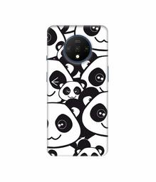 Amazon Brand - Solimo Designer Panda Texture 3D Printed Hard Back Case Mobile Cover for OnePlus 7T