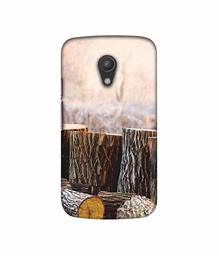 Amazon Brand - Solimo Designer Wood logs 3D Printed Hard Back Case Mobile Cover for Motorola Moto G 2nd Generation