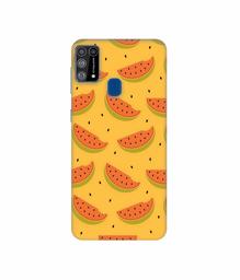 Amazon Brand - Solimo Designer Watermelon Pattern 3D Printed Hard Back Case Mobile Cover for Samsung Galaxy M31