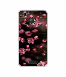 Amazon Brand - Solimo Designer Pink Flowers UV Printed Soft Back Case Mobile Cover for Lyf Water 7S