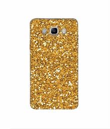 Amazon Brand - Solimo Designer Golden Sparkle 3D Printed Hard Back Case Mobile Cover for Samsung Galaxy J7 (2016)