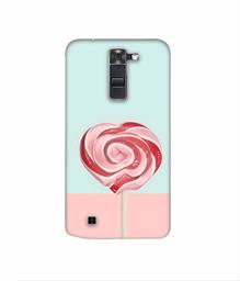 Amazon Brand - Solimo Designer Round Candy 3D Printed Hard Back Case Mobile Cover for LG K7