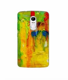 Amazon Brand - Solimo Designer Yellow and Green Paint 3D Printed Hard Back Case Mobile Cover for Lenovo Vibe X3