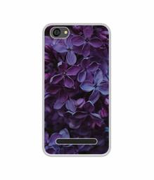 Amazon Brand - Solimo Designer Purple Flowers UV Printed Soft Back Case Mobile Cover for Lyf Wind 6