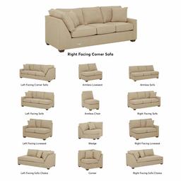 Amazon Brand – Stone & Beam Bagley Sectional Component, Right-Facing Corner Sofa, Fabric, 90