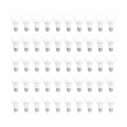 AmazonCommercial 40 Watt Equivalent, 25000 Hours, Dimmable, 450 Lumens, Energy Star and CEC (California) Compliant, A19 LED Light Bulb - Pack of 50, Daylight