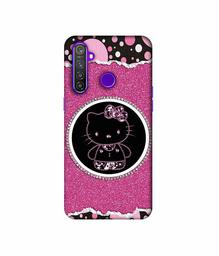 Amazon Brand - Solimo Designer Kitty with Glitter 3D Printed Hard Back Case Mobile Cover for Realme 5 Pro