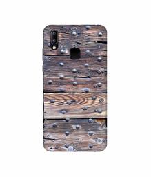 Amazon Brand - Solimo Designer Wooden Blocks Check 3D Printed Hard Back Case Mobile Cover for Vivo Y95