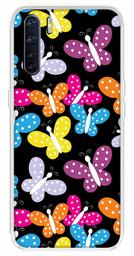 Amazon Brand - Solimo Designer Multicolor Butterfly Pattern Design Printed Soft Back Case Mobile Cover for Oppo F15