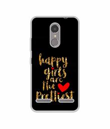 Amazon Brand - Solimo Designer Happy Girls are The Prettiest UV Printed Soft Back Case Mobile Cover for Lenovo K6 Power