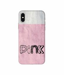 Amazon Brand - Solimo Designer Pink 3D Printed Hard Back Case Mobile Cover for Apple iPhone Xs Max