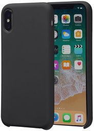 AmazonBasics - Custodia in gomma siliconica per iPhone 8, sottile, Nero