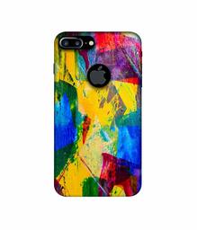 Amazon Brand - Solimo Designer Multicolor Canvas 3D Printed Hard Back Case Mobile Cover for Apple iPhone 7 Plus (Logo Cut)