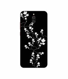 Amazon Brand - Solimo Designer Color Flowers 3D Printed Hard Back Case Mobile Cover for Xiaomi Redmi 8A Dual,Black