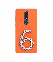 Amazon Brand - Solimo Designer Number Six 3D Printed Hard Back Case Mobile Cover for Nokia 3.1 Plus