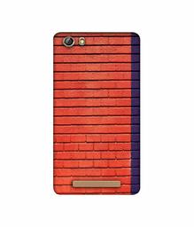 Amazon Brand - Solimo Designer Red and Purple Brick 3D Printed Hard Back Case Mobile Cover for Gionee Marathon M5 lite