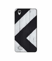 Amazon Brand - Solimo Designer Black Paint Texture on Wood 3D Printed Hard Back Case Mobile Cover for Vivo Y31