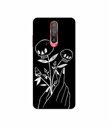 Amazon Brand - Solimo Designer Skull Flower 3D Printed Hard Back Case Mobile Cover for Poco X2 / Mi Redmi K30