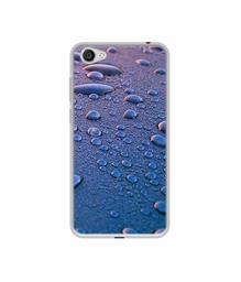 Amazon Brand - Solimo Designer Water Drops UV Printed Soft Back Case Mobile Cover for Vivo Y55