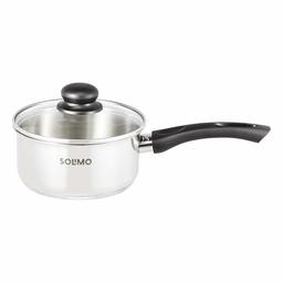 Amazon Brand - Solimo Premium Stainless Steel 16cm Saucepan with lid