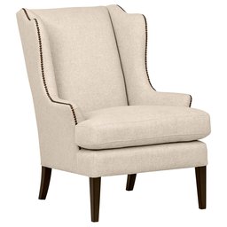 Amazon Brand – Stone & Beam Hillsboro Modern Wingback Living Room Accent Chair With Nailhead Trim, 29