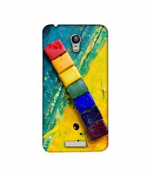 Amazon Brand - Solimo Designer Wax Color Blocks 3D Printed Hard Back Case Mobile Cover for Micromax Canvas Spark Q380