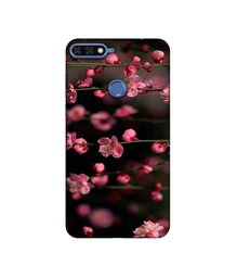 Amazon Brand - Solimo Designer Pink Flowers 3D Printed Hard Back Case Mobile Cover for Huawei Honor 7A